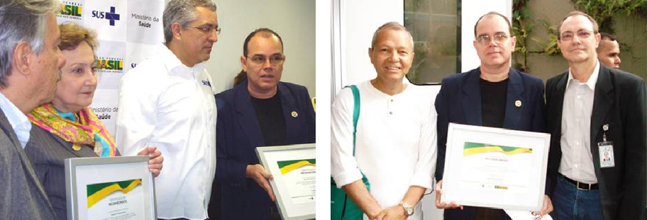 25.06.2012 - Representante do Núcleo ODM Rio de Janeiro recebe homenagem do Ministério da Saúde por atuação em prol dos ODM  